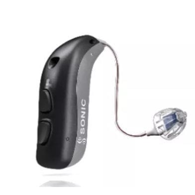 Hörgerät / Mini Hinter dem Ohr Empfänger Gehörgang - Radiant - Sonic - mit Bluetooth® / wiederaufladbar / braun