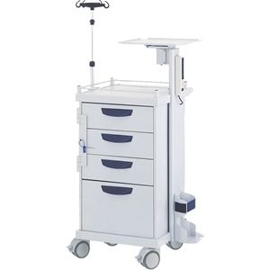 Notfallwagen - DM3390 - LANCO LTDA. - für Transport / mit Träger für Defibrillator / mit Sauerstoffflaschenhalter
