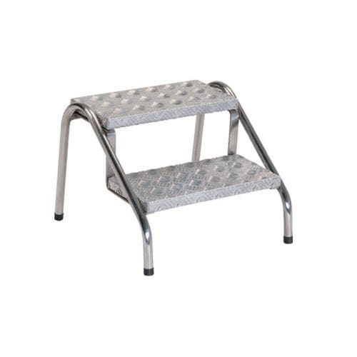 Stufentritt mit 2 Stufen - VLT-607-A - Vallitech Móveis Hospitalares - Edelstahl