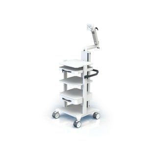 Medizinischer Wagen - symbio - ALPHATRON MEDICAL GmbH - Isolation / mit Schublade / mit Regal