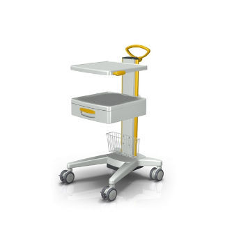 Medizinischer Wagen - vexio - ALPHATRON MEDICAL GmbH - für medizinische Geräte / mit Schublade / mit Korb