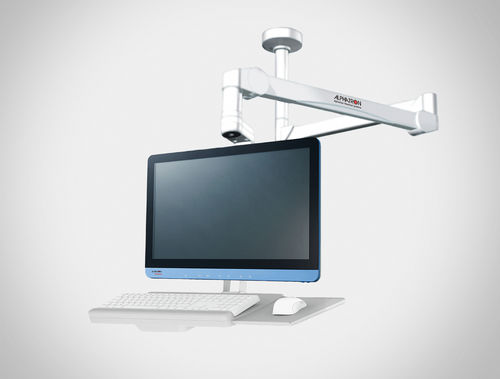 Knickarm-Tragarm - ALPHATRON MEDICAL GmbH - neigbar / für Monitor / für medizinische Zwecke