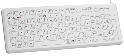 Medizinische Tastatur / mit Ziffernblock - X1 - ALPHATRON MEDICAL GmbH - Silikon / hermetisch / hygienisch