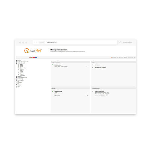 Medizinische Software - SwyMed - Datenanalyse / Steuerung / für Transport