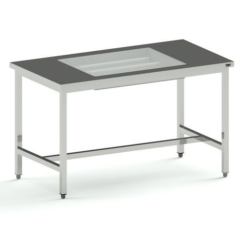Tisch für Wäscheinspektion - PLUSHINE series  - TBT Medical - Arbeit / rechteckig / quadratisch