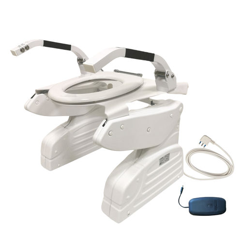 Toilettenlift mit Armlehnen - SOLLIEVATI DUETTO  - Allmobility - mit Deckel / elektrisch / mit Batterie