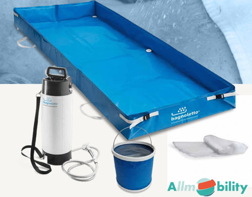 Bettdusche mit Pumpe - Allmobility