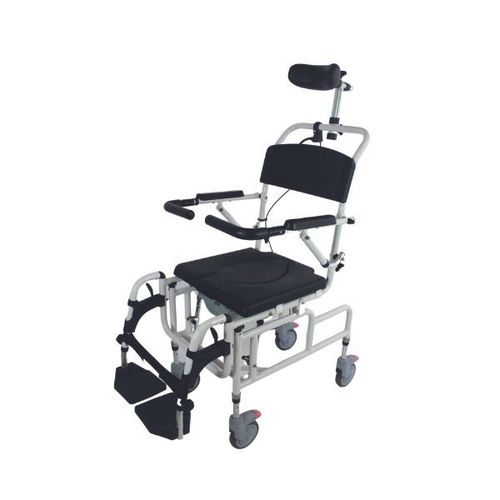 Garderobenstuhl mit Armlehnen - A SUPREME - Allmobility - auf Rollen / mit Fußstütze / für Personen mit eingeschränkter Mobilität