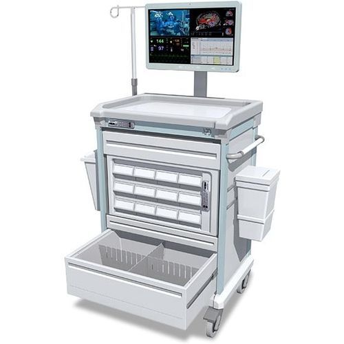 Medizinischer Wagen - Athos™ Mobit - APD, S.A. - für Medikamente / zur Medikamentenausgabe / Aluminium