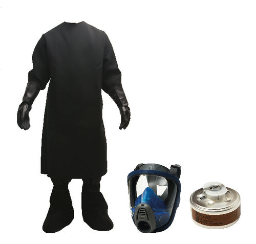 Unisex-Schutzanzug - BIOLENE - schwarz