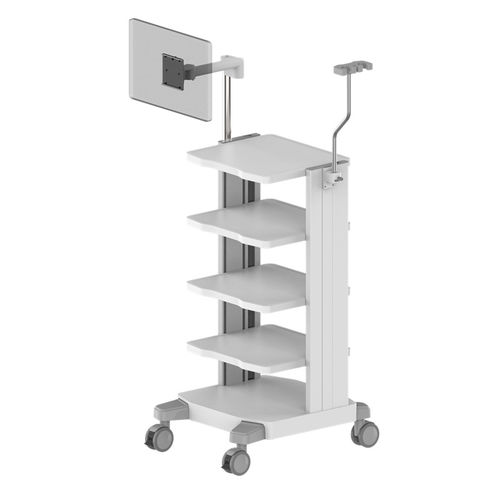 Medizinischer Wagen - 1.2M-TR900-12-03 - Coriton Instrument Co., Ltd. - für Endoskopie / Aluminium / 4 Regalbretter