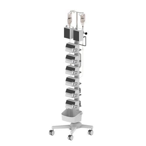 Wagen für Infusionspumpen - RS008-08726	 - Coriton Instrument Co., Ltd. - medizinisch / mit Auffangwanne