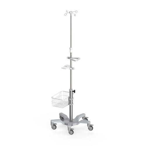 Wagen für Infusionspumpen - Coriton Instrument Co., Ltd. - medizinisch / Aluminium / mit Korb