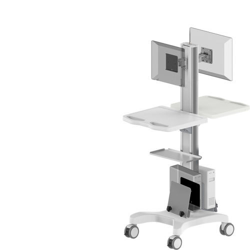 Computerwagen für Panel PC - TR800-300-XX - Coriton Instrument Co., Ltd. - Point-of-Care / höhenverstellbarer / gesichert