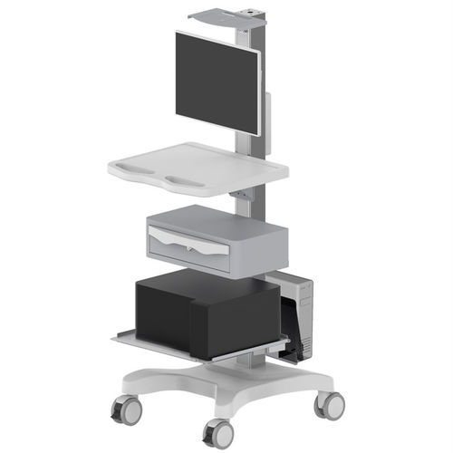 Computerwagen für Panel PC - KRT-P-2809 - Coriton Instrument Co., Ltd. - Point-of-Care / mit Schublade / höhenverstellbarer