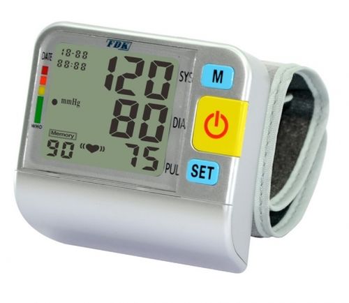 Automatischer Blutdruckmonitor - FT-B04-V - Fudakang Industrial LLC. - Handgelenk / mit integrierter Manschette / 1x90