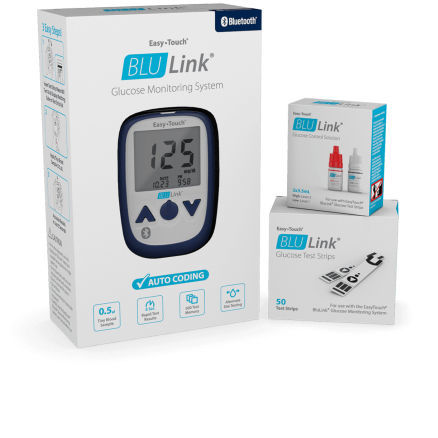 Bluetooth-Blutzuckermessgerät - BluLink™  - MHC Medical Products - mit Stechhilfe