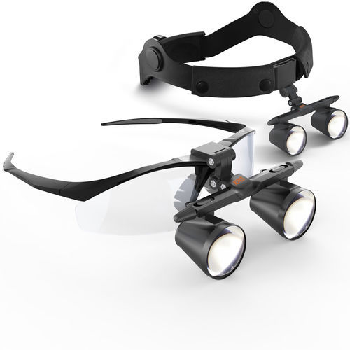 Lupenbrille - FD-501G-2  - Nanjing Keweisi Medical Lighting - Kopfband / mit Flip-up-Funktion