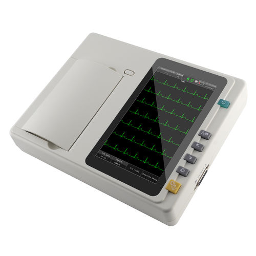 Ruhe-Elektrokardiograph - ECG 301 - Nanjing Shuangwei Biotechnology - 3 Kanäle / digital / mit Drucker