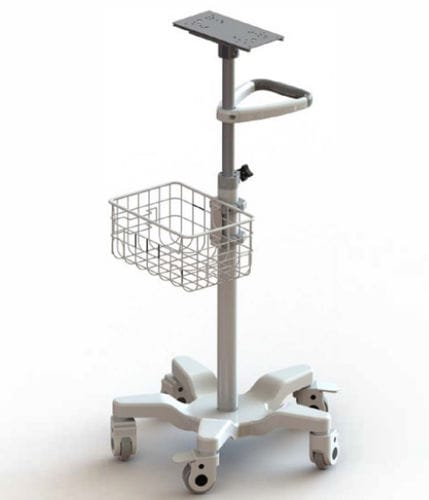 Wagen für Monitor - SW‑MT‑01 - Nanjing Shuangwei Biotechnology - medizinisch / für Transport / mit Korb