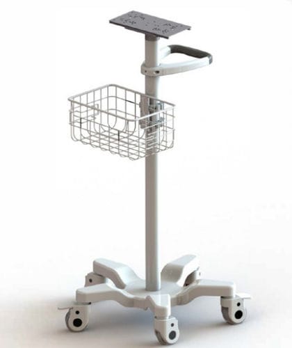Medizinischer Wagen - SW‑MT‑03 - Nanjing Shuangwei Biotechnology - für Monitor / für Transport / mit Korb