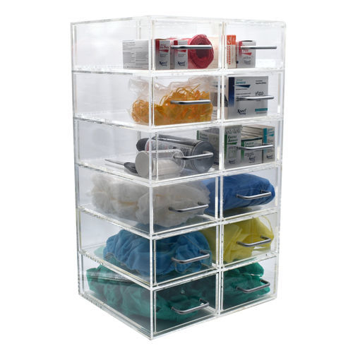 Abstellschrank - 307405 - Omnimed - für Medikamente / mit Schublade / transparent