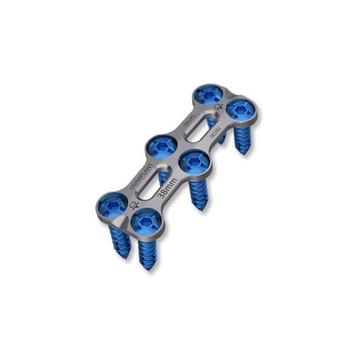 HWS-Arthrodeseplatte - AURA - Osimplant - anterolateral / mit Verriegelung / Metall
