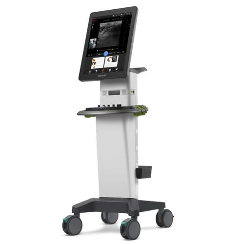 Plattformmontiertes Ultraschallgerät - Labat - Wisonic - für Ultraschalldiagnostik in Anästhesie und Intensivmedizin / Schwarz-Weiß / mit Touchscreen