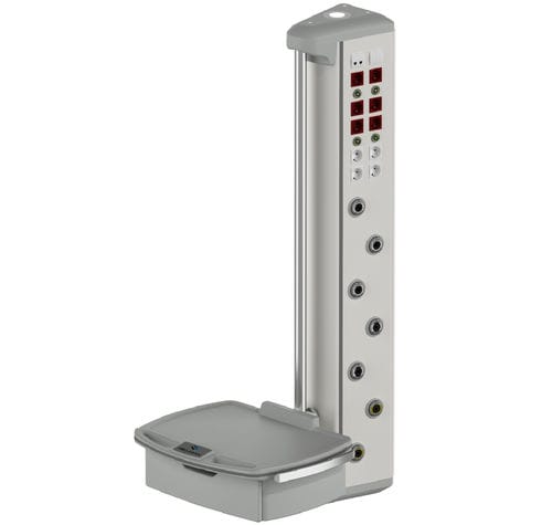 Wandmontierter Verteilerarm - MG-YOT-S - Megasan Medical Gas Systems - für Intensivpflege / für OP-Saal / mit Einfacharm