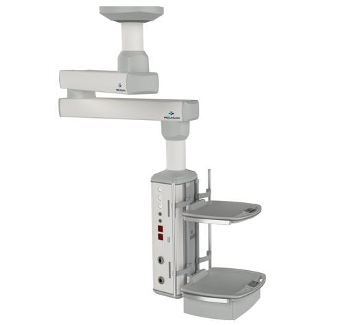 Deckenmontierter Verteilerarm - MG-PENx-D-z - Megasan Medical Gas Systems - für Intensivpflege / für OP-Saal / mit Gelenk