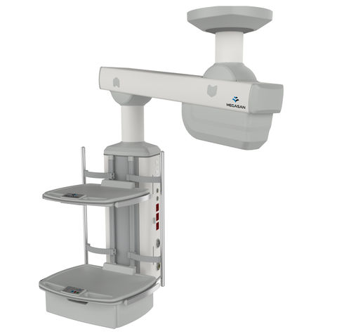 Deckenmontierter Verteilerarm - MG-PENA-M-S - Megasan Medical Gas Systems - für Intensivpflege / mit Einfacharm / mit Gondel