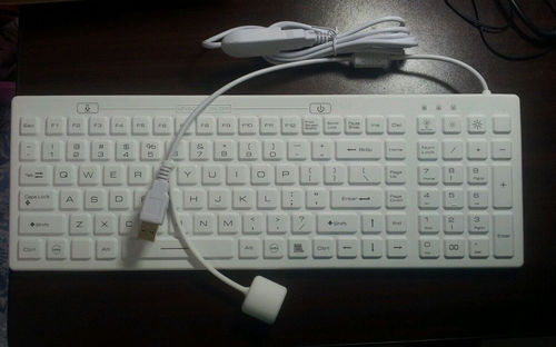 Medizinische Tastatur / mit Ziffernblock - P-M06KB - PAC Technology - Silikongummi / Silikon / antibakteriell
