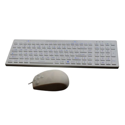Medizinische Tastatur / Silikon - P-M06-BL - PAC Technology - Silikongummi / USB / antimikrobiell