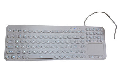 Tastatur mit Ziffernblock - P-M10TP-BL - PAC Technology - Touchpad / Silikon / Silikongummi