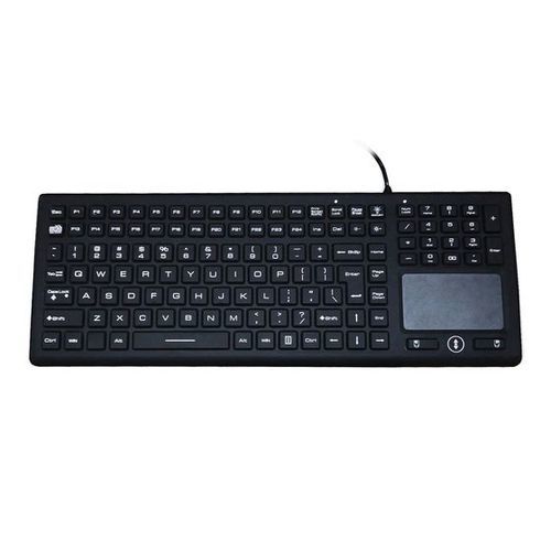 Medizinische Tastatur / Touchpad - P-365BL - Shenzhen PAC Tec - Silikon / Silikongummi / waschbar