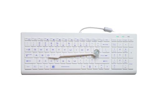 Silikongummi-Tastatur - P-K66BL - PAC Technology - hygienisch / USB / antibakteriell