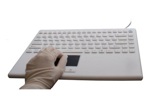 Tastatur mit Zeigegerät - P-M345TP-BL - PAC Technology - Touchpad / Silikon / hermetisch