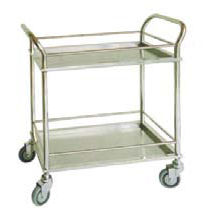 Transportwagen - TK-1764/TK-1765 - TENKO MEDICAL SYSTEM CORP - Pflege / Edelstahl / mit 2 Regalbrettern