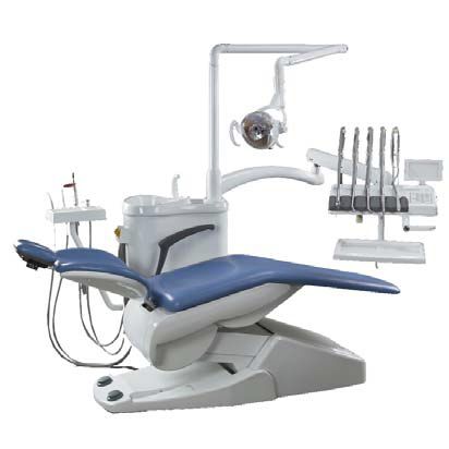Dentaleinheit mit elektrisch bedientem Stuhl - TK-670J - TENKO MEDICAL SYSTEM CORP - mit Instrumententräger / mit Licht