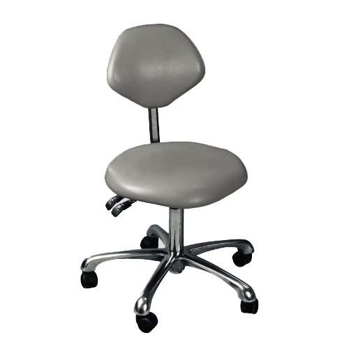 Dentalhocker - TK-D3621 - TENKO MEDICAL SYSTEM CORP - mit Rückenlehne / auf Rollen