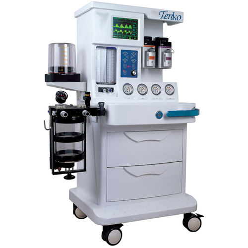 Anästhesiearbeitsplatz auf Wagen - TK-7700G - TENKO MEDICAL SYSTEM CORP - Atmungsmonitoring / mit Ventilator