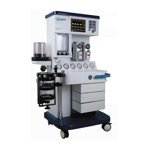 Anästhesiearbeitsplatz auf Wagen - TK-7700F3 - TENKO MEDICAL SYSTEM CORP - Atmungsmonitoring / mit Ventilator