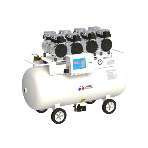 Kompressor für Zahnmedizin - AETHER-120 - ANTAR Dental Manufacturer - auf Rollen / 1 Arbeitsplatz / ölfrei