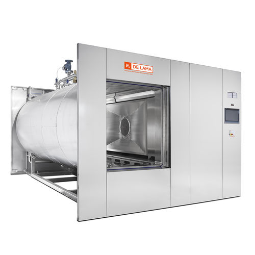 Medizinischer Sterilisator / für die Pharmaindustrie - DLOAV series - De Lama - Luft/Dampf / bodenstehend / horizontal