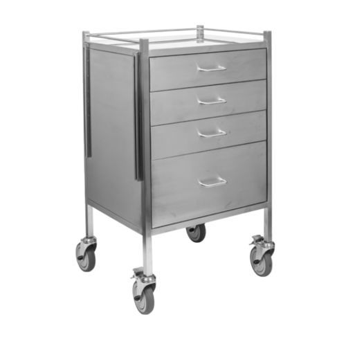 Wagen für Anästhesie - JT4064 - Juvo Solutions - für Instrumente / für Transport / Edelstahl