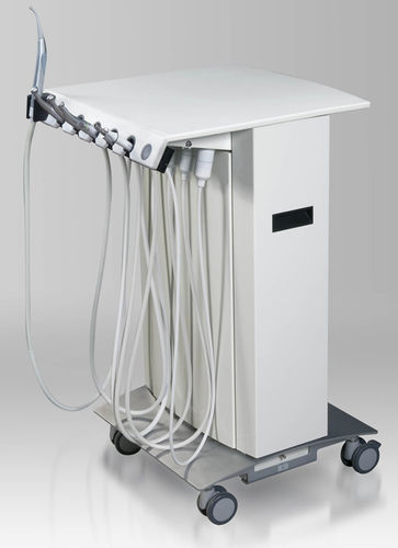 Helferinnenelement für Dentaleinheit / auf Rollen - DSA 2500 Zee Table - MEUNIER CARUS MEDICAL - mit LED-Licht / autonom / 5 Instrumente