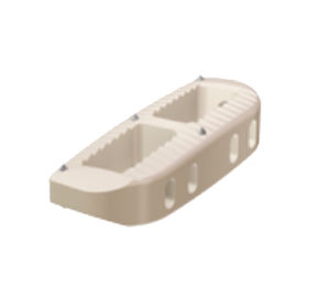 LWS-Zwischenwirbelimplantat - XLIF® - NuVasive - lateraler Zugang / aus PEEK