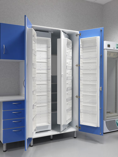 Krankenhausschrank - Missaglia Spa - mit Regal / mit Tür / modular