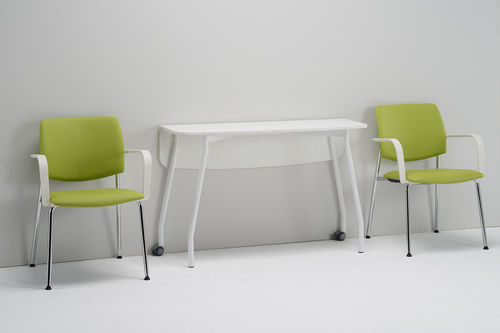 Tisch für Wartezimmer - Missaglia Spa - rechteckig / auf Rollen