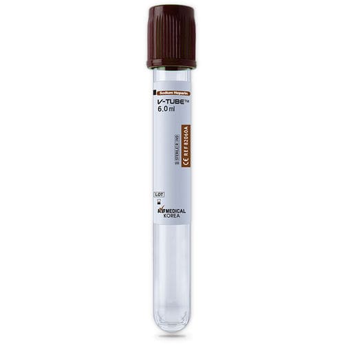 Zylinderförmiger Probenahmeröhrchen - V-Tube™ 80090A, 82060A, 81040A - AB Medical, Inc. - Kunststoff / für Probennahme / Natriumheparin